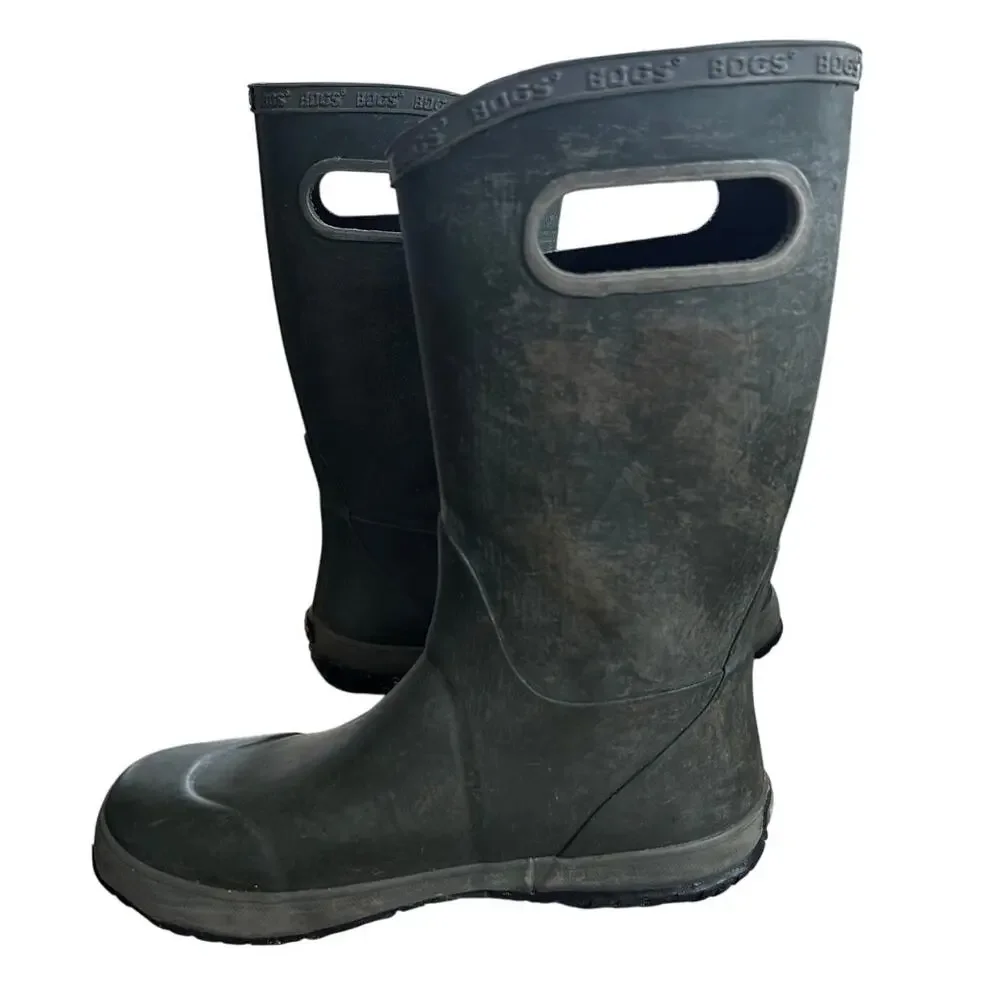 BOGS Dark Green Youth 4 Rubber Pull On Rainboot